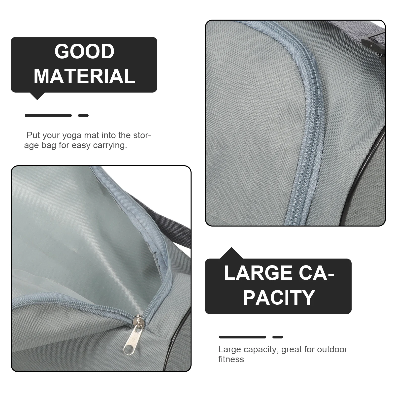 Yoga Light Grey Waterproof Storage Pouch Outdoor Gym Fitness Tote Adjustable Sling Shoulder Strap Large Capacity
Yoga Light Grey Waterproof Storage Pouch Outdoor Gym Fitness Tote Adjustable Sling Shoulder Strap Large Capacity