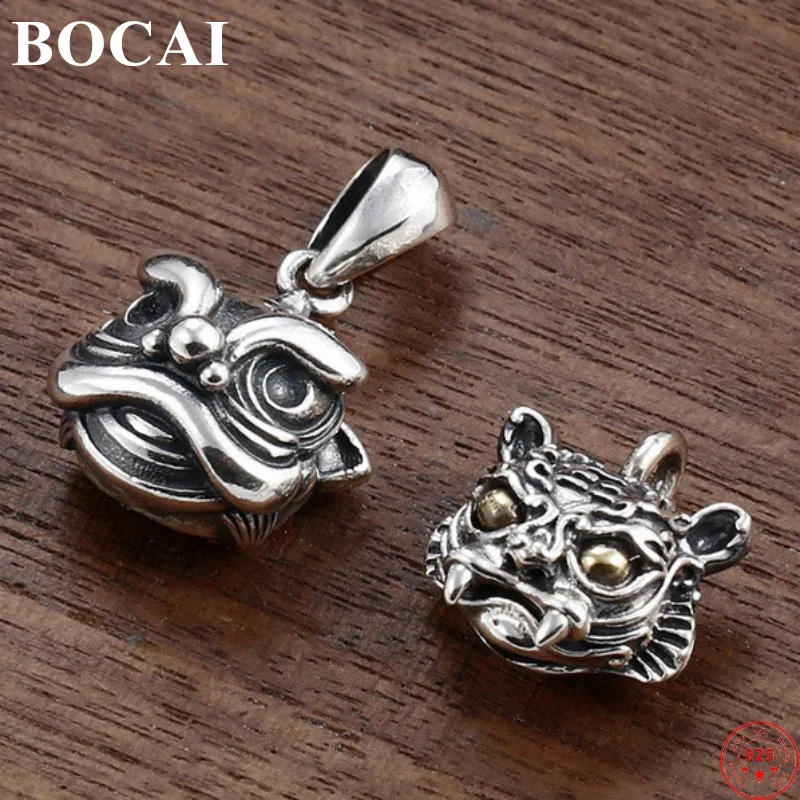 BOCAI S925 Подвески из стерлингового серебра для мужчин и женщин, новая мода, этнический стиль, ретро, голова льва, тигра, амулет, ювелирные изделия, оптовая продажа
BOCAI S925 Подвески из стерлингового серебра для мужчин и женщин, новая мода, этнический стиль, ретро, голова льва, тигра, амулет, ювелирные изделия, оптовая продажа