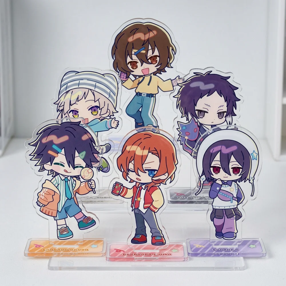 Bungo Stray Dogs Desk Decor Casual Street Style Stand keyring Dazai Osamu Collection Ornament Nakahara Chuuya Acrylic Doll Model
Bungo Stray Dogs Desk Decor Casual Street Style Stand keyring Dazai Osamu Collection Ornament Nakahara Chuuya Acrylic Doll Model