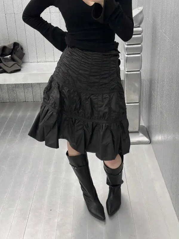 Элегантная корейская многослойная юбка для женщин, черная, весенняя новинка, модная, для офиса, с высокой талией, А-силуэт
Элегантная корейская многослойная юбка для женщин, черная, весенняя новинка, модная, для офиса, с высокой талией, А-силуэт