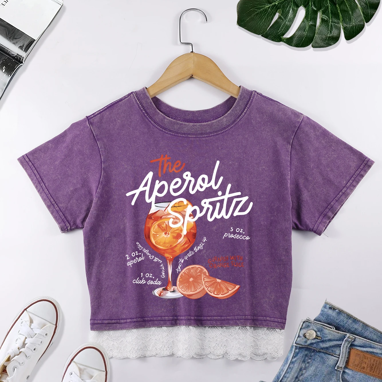 Orange Slice Red Wine Goblet Print Women Washed T-Shirt Casual Clothes Retro Cotton Tee Creative Trendy Crop Splicing Top Woman
Orange Slice Red Wine Goblet Print Women Washed T-Shirt Casual Clothes Retro Cotton Tee Creative Trendy Crop Splicing Top Woman