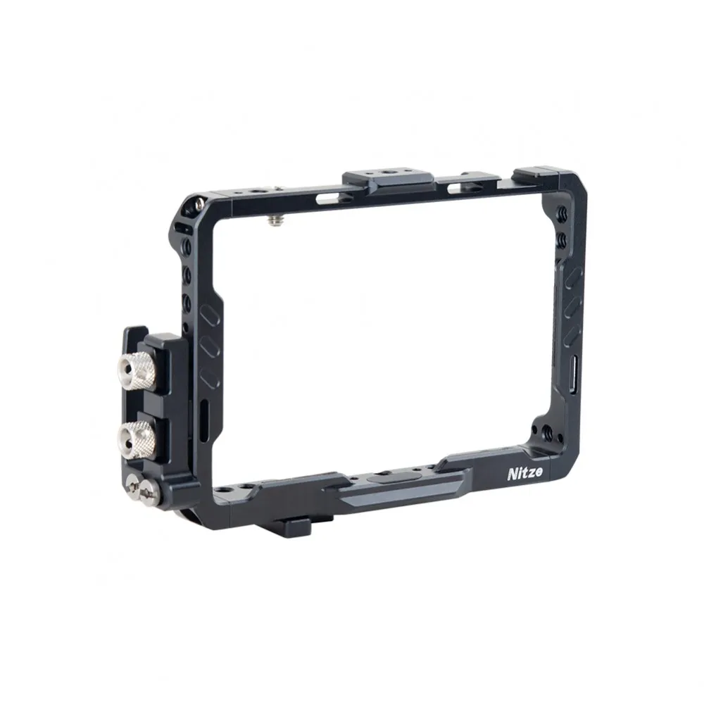 Nitze Monitor Cage for Blackmagic Video Assist 5 12G-SDI/HDMI with PE26 HDMI Cable Clamp,USB Cable Clamp
Nitze Monitor Cage for Blackmagic Video Assist 5 12G-SDI/HDMI with PE26 HDMI Cable Clamp,USB Cable Clamp