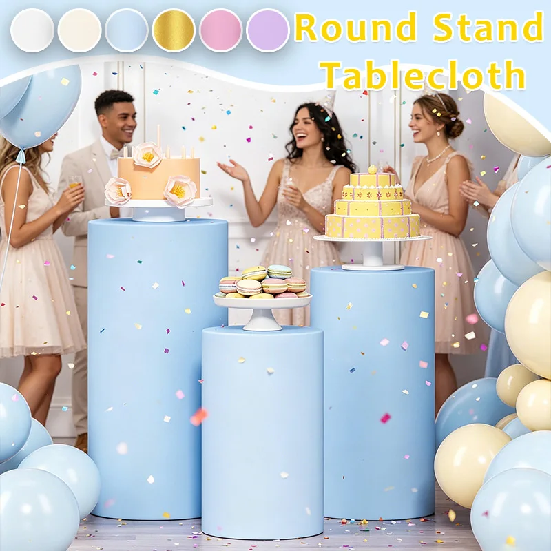 3/5pcs Stretch Plinth Stand Cover Cylindrical Pillar Covers Wedding Ceremony Birthday Banquet Party Use DIY Decoration Supplies
3/5pcs Stretch Plinth Stand Cover Cylindrical Pillar Covers Wedding Ceremony Birthday Banquet Party Use DIY Decoration Supplies