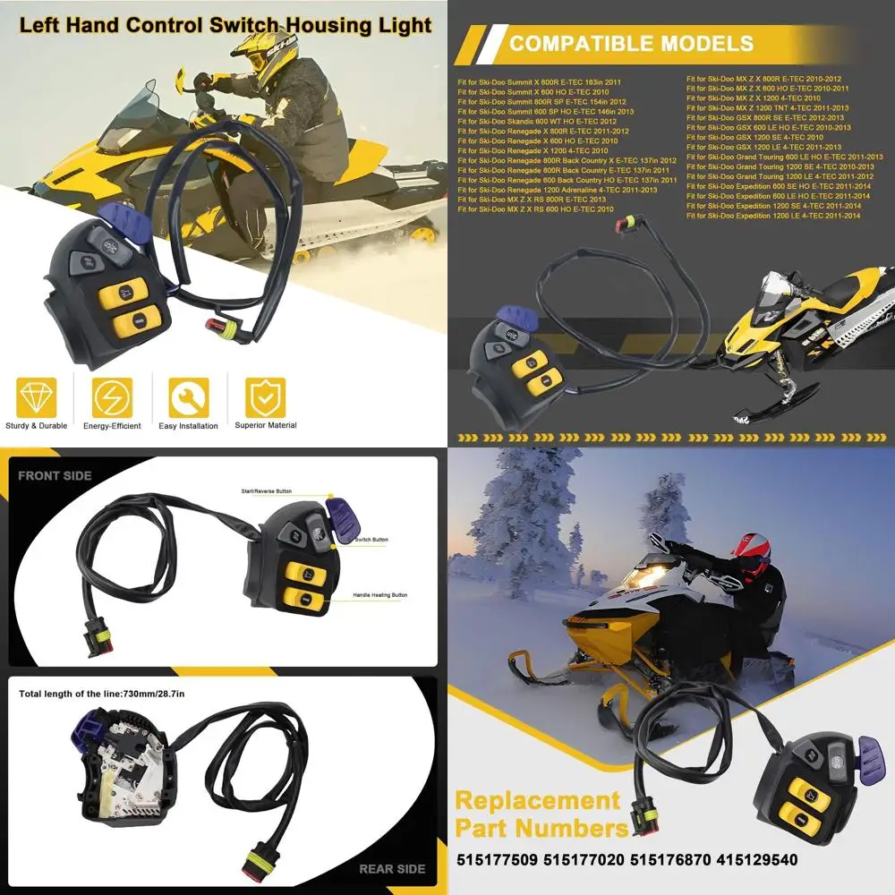515177509, левый переключатель корпуса управления, подходит для Ski-Doo GSX Renegade MXZ Summit Expedition Grand Touring Skandic 2010
515177509, левый переключатель корпуса управления, подходит для Ski-Doo GSX Renegade MXZ Summit Expedition Grand Touring Skandic 2010