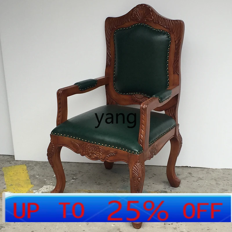 LTT solid wood computer office chair retro single leisure chair negotiation armrest west dining chair
LTT solid wood computer office chair retro single leisure chair negotiation armrest west dining chair