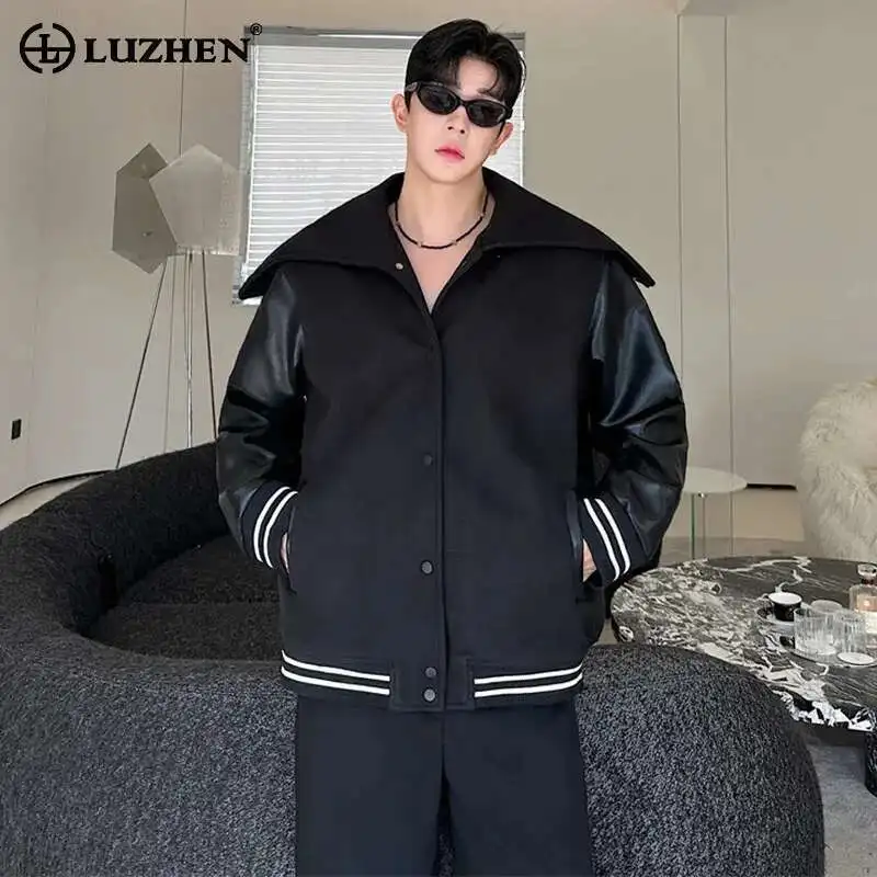 LUZHEN Jacket Woolen Patchwork Korean Spring Hoodies Version Sweatshirts Casual Sport Loose Men's Niche Design Coats LZ8949
LUZHEN Jacket Woolen Patchwork Korean Spring Hoodies Version Sweatshirts Casual Sport Loose Men's Niche Design Coats LZ8949
