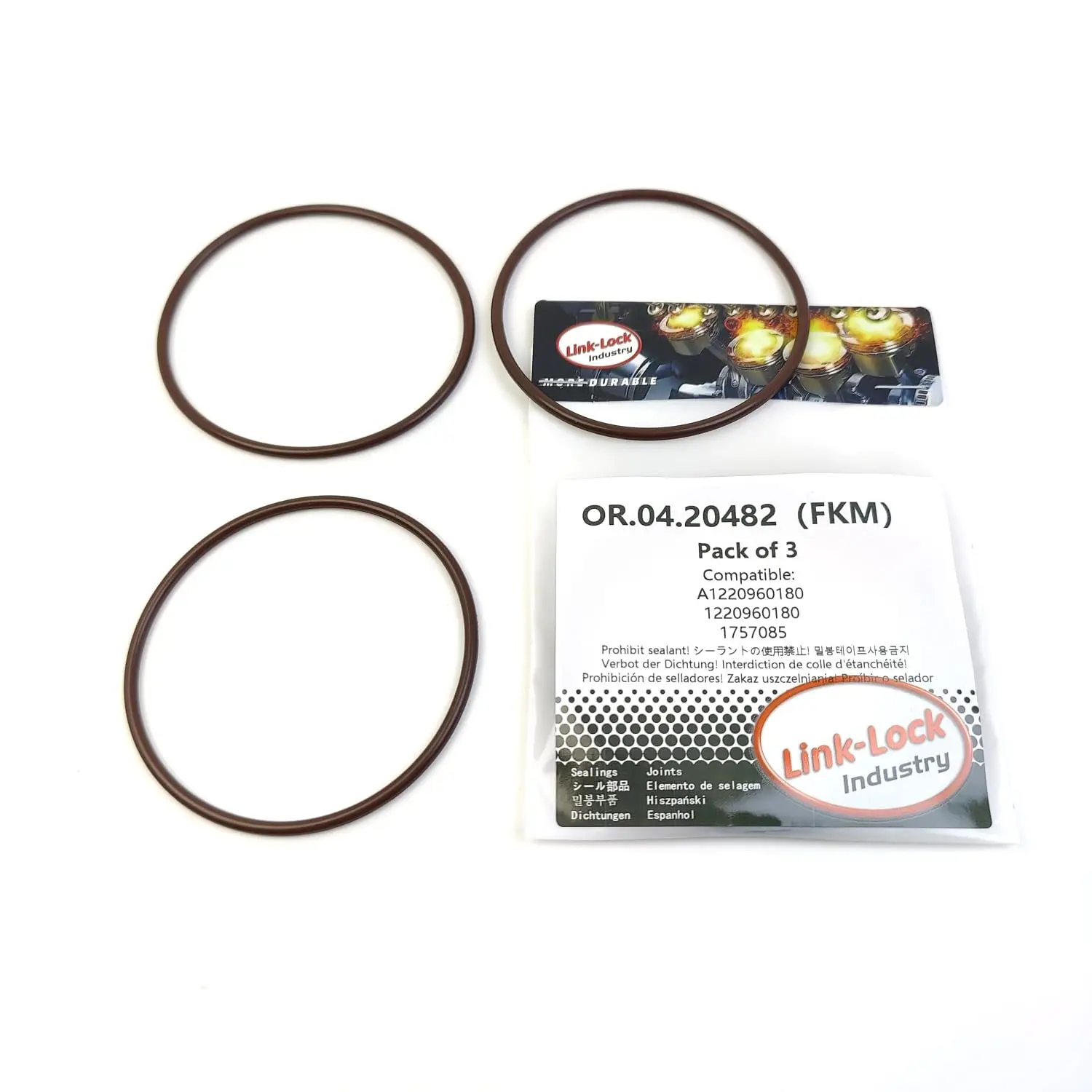 LINK-LOCK 3PCS OR.04.20482 FKM Viton 74×3 Sealing Universal O-Ring Kit A1220960180 1220960180 1757085 for MERCEDES-BENZ
LINK-LOCK 3PCS OR.04.20482 FKM Viton 74×3 Sealing Universal O-Ring Kit A1220960180 1220960180 1757085 for MERCEDES-BENZ