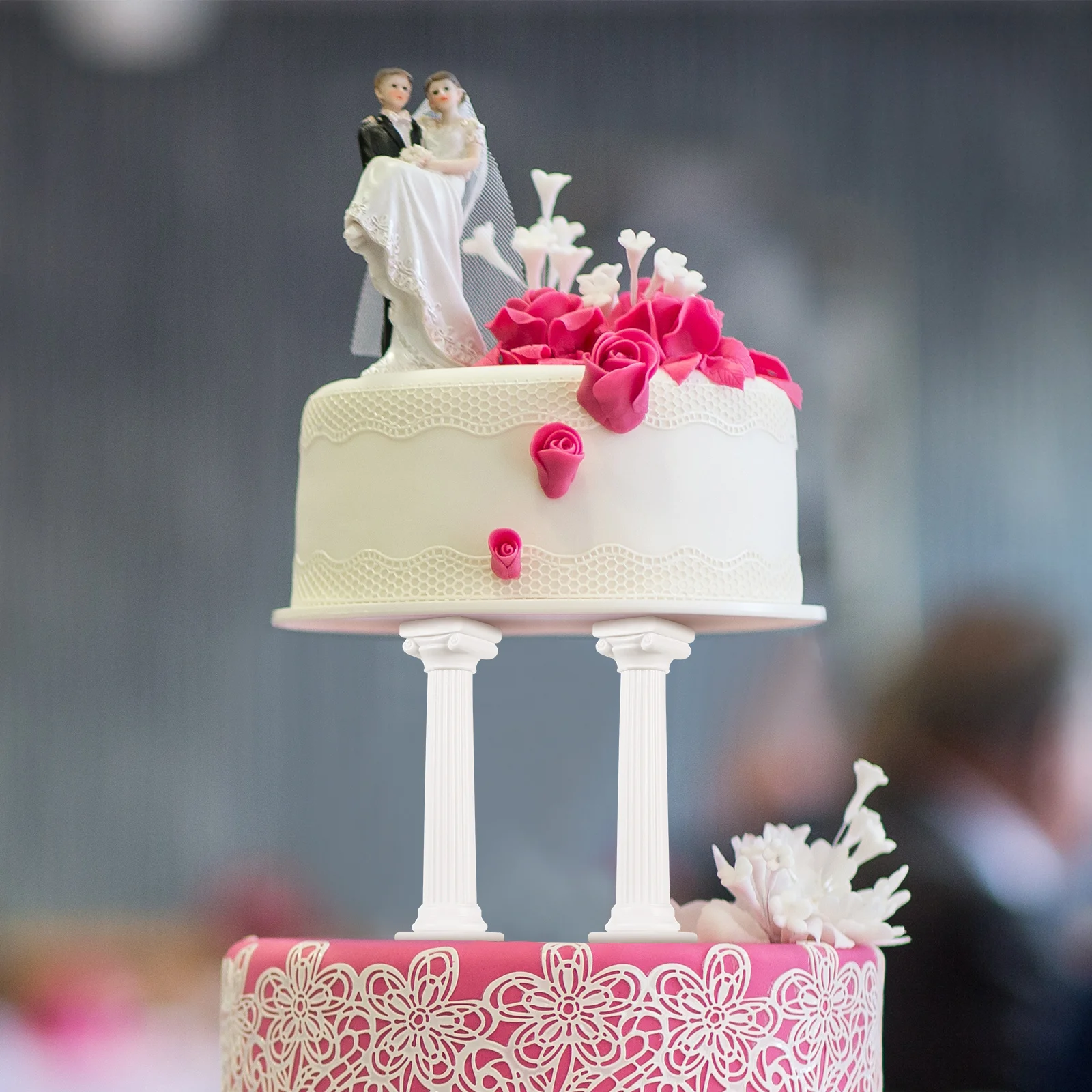 8Pcs Plastic Roman Column Cake Holders for Elegant Tiered Cake Displays Events Desert Table Display Stand
8Pcs Plastic Roman Column Cake Holders for Elegant Tiered Cake Displays Events Desert Table Display Stand