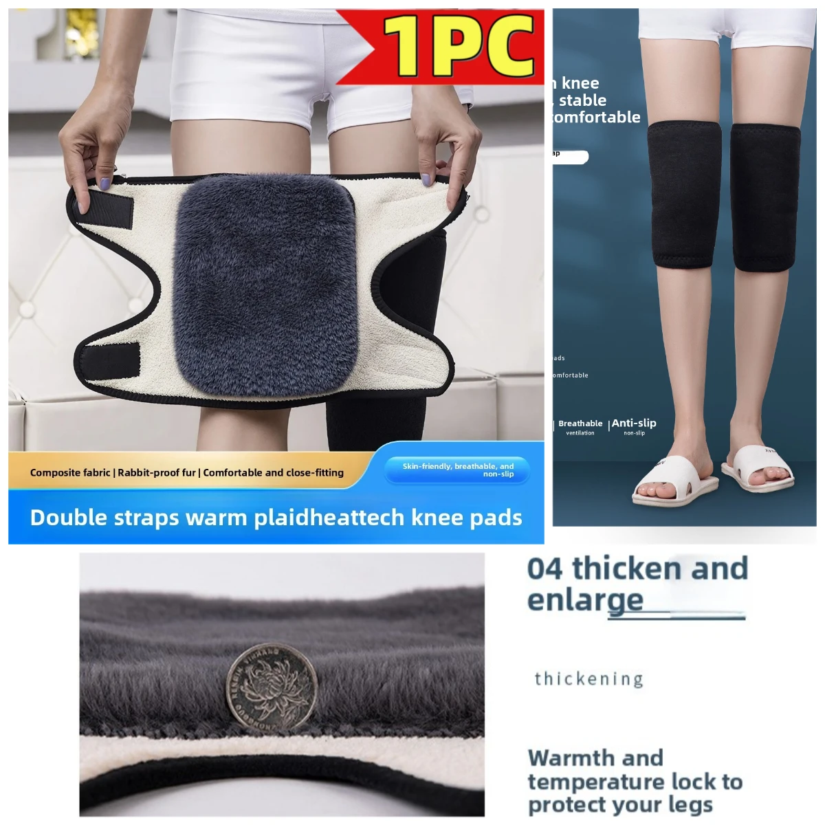 1PC Winter Warm Knee Pads for Women Leg Warmers Men Old People Cold Leg Arthritis Kneepad Knee Support Rabbit Fur Knee Protector
1PC Winter Warm Knee Pads for Women Leg Warmers Men Old People Cold Leg Arthritis Kneepad Knee Support Rabbit Fur Knee Protector