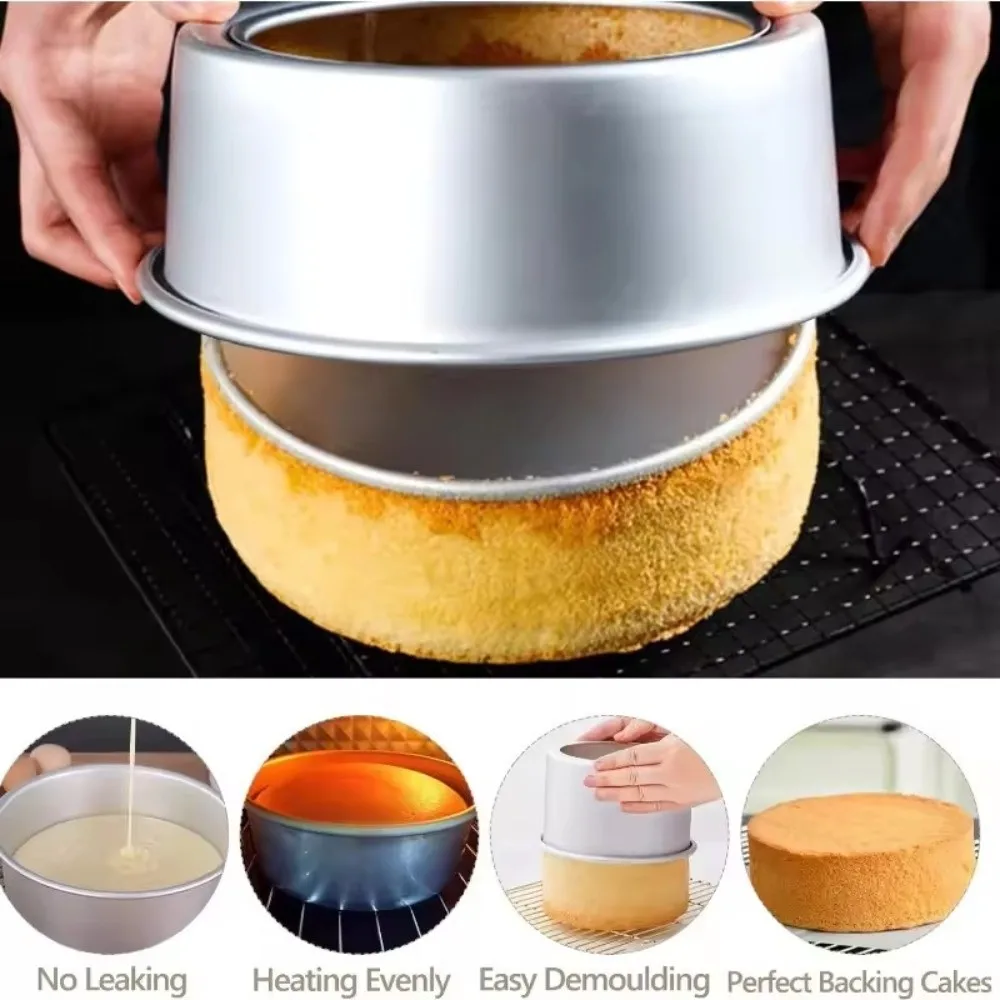 Aluminum Alloy Round Cake Pan Removable Bottom Nonstick Coating Cake Mould Kitchen Accessories Round Chiffon Cake Pan
Aluminum Alloy Round Cake Pan Removable Bottom Nonstick Coating Cake Mould Kitchen Accessories Round Chiffon Cake Pan