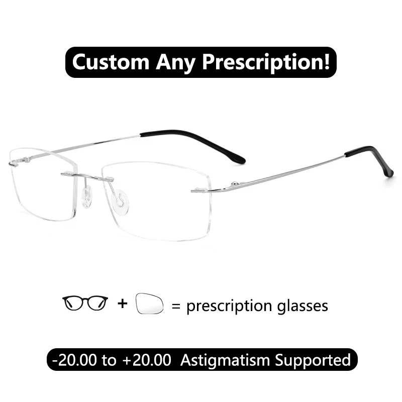 Business Man Gold Prescription Glasses No Frame Titanium Rimless Reading Glasses High Index 7 Dim Myopia Glasses Hombre Dioptric
Business Man Gold Prescription Glasses No Frame Titanium Rimless Reading Glasses High Index 7 Dim Myopia Glasses Hombre Dioptric