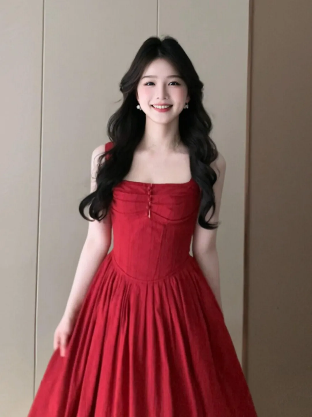 Elegant Red Slimming Strapless Dress Summer 2026 Midi Skirt High Waist French Style Soft Polyester Fiber Non-Repeating Pattern
Elegant Red Slimming Strapless Dress Summer 2026 Midi Skirt High Waist French Style Soft Polyester Fiber Non-Repeating Pattern
