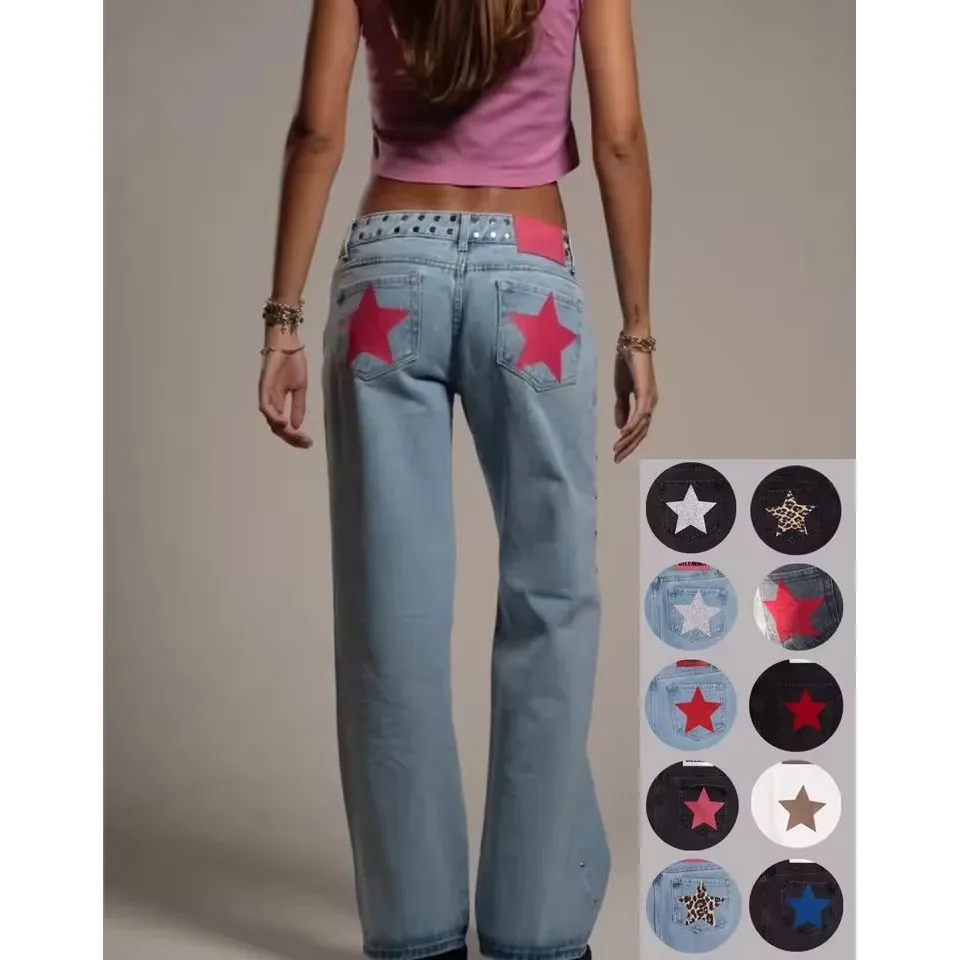 Vintage Spliced High Waisted Harajuku Hip Street Sle Women's Jeans PU Fabric Ladies Faion Winter Collection
Vintage Spliced High Waisted Harajuku Hip Street Sle Women's Jeans PU Fabric Ladies Faion Winter Collection