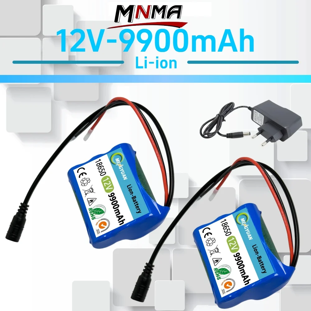 12V 9.9Ah built-in BMS lithium-ion battery, long-lasting battery, portable rechargeable battery pack with charger
12V 9.9Ah built-in BMS lithium-ion battery, long-lasting battery, portable rechargeable battery pack with charger