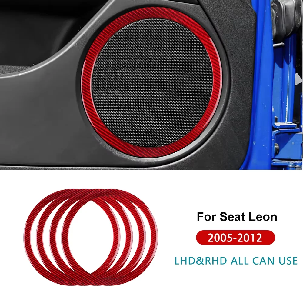 For Seat Leon 2005 2006 2007 2008 2009 2010 2011 2012 Real Soft Carbon Fiber Sticker LHD RHD Car Door Speaker Frame Trim
For Seat Leon 2005 2006 2007 2008 2009 2010 2011 2012 Real Soft Carbon Fiber Sticker LHD RHD Car Door Speaker Frame Trim