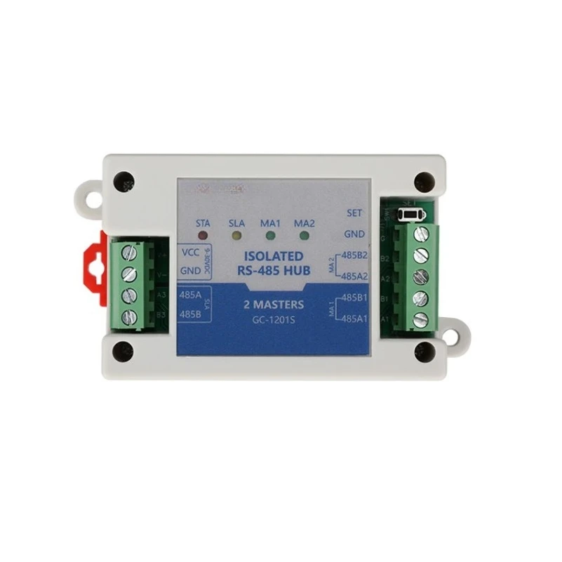 GC-1201S Two Master and One Slave RS485 Repeater Photoelectric Isolation Modbus Dual Host Hub
GC-1201S Two Master and One Slave RS485 Repeater Photoelectric Isolation Modbus Dual Host Hub