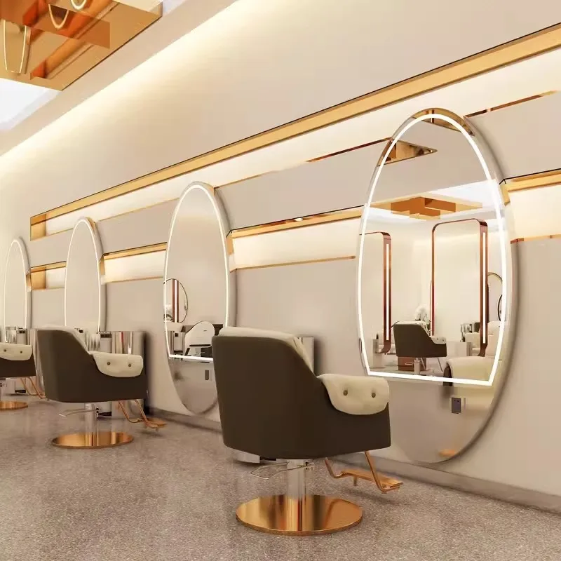 Cross-border hairdresser mirror led lamptable wall-mounted single-sided wall salon special full-body
Cross-border hairdresser mirror led lamptable wall-mounted single-sided wall salon special full-body