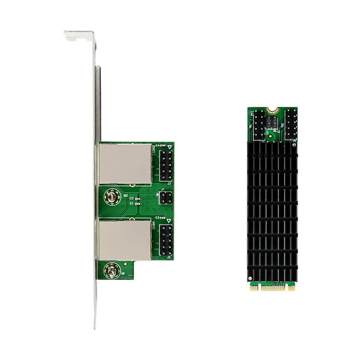 HOT SALE 2.5G Gigabit Network Card M.2 to Dual RJ45 Port Ethernet NIC M.2 B Key and M Key 2500 Mbps RTL8125B Chipset
HOT SALE 2.5G Gigabit Network Card M.2 to Dual RJ45 Port Ethernet NIC M.2 B Key and M Key 2500 Mbps RTL8125B Chipset