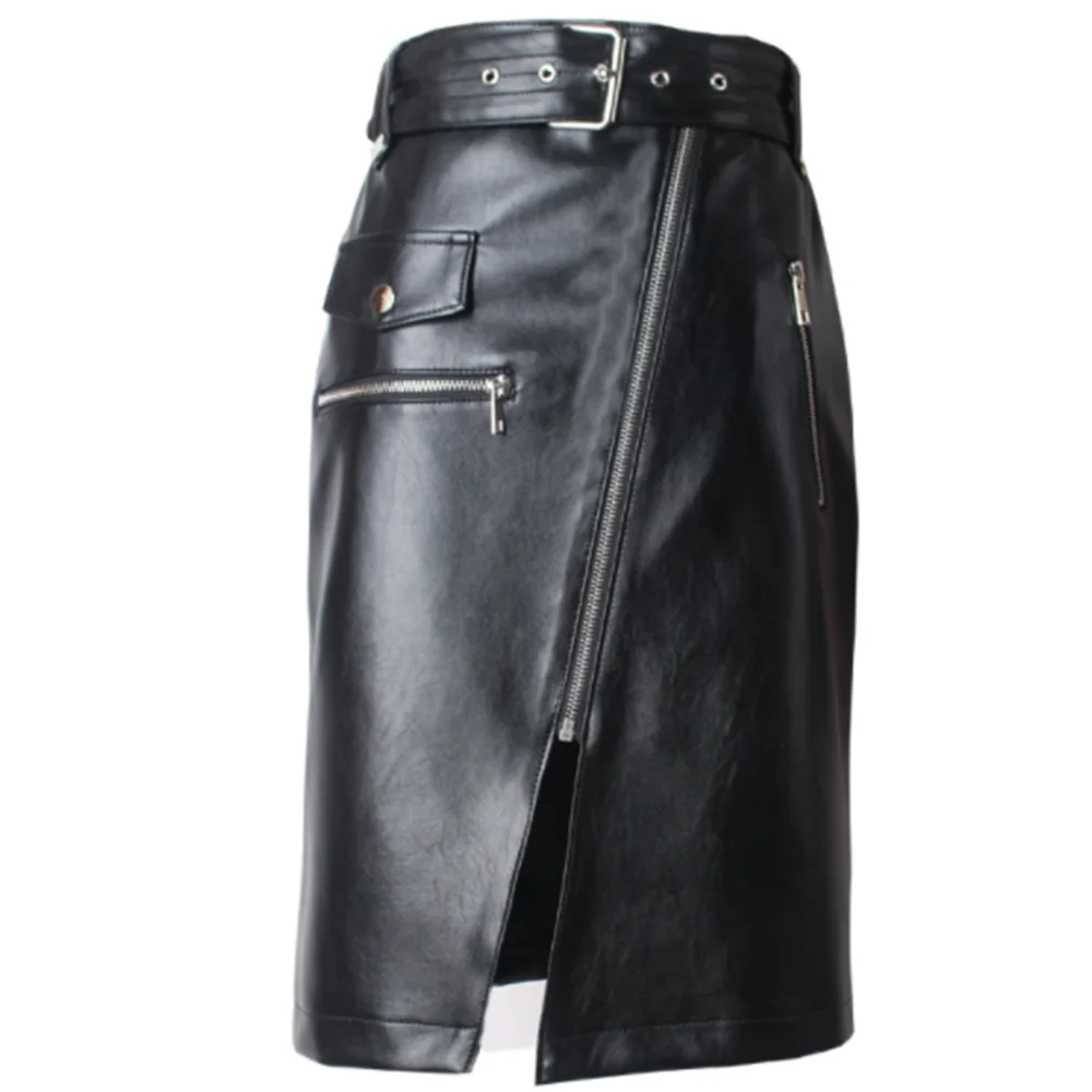 2023 new leather skirt high waist PU leather split fashion zip skirt women belt
2023 new leather skirt high waist PU leather split fashion zip skirt women belt