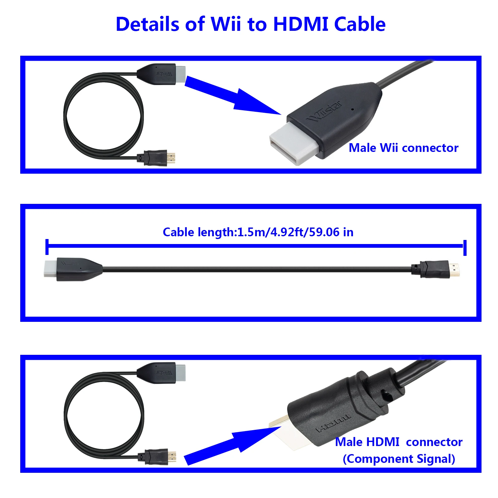 Адаптер, совместимый с Wii-HDMI, кабель длиной 1,5 м/4,92 фута, поддерживает все режимы отображения для Wii/Wii U, компонент обновления консоли SIgnal
Адаптер, совместимый с Wii-HDMI, кабель длиной 1,5 м/4,92 фута, поддерживает все режимы отображения для Wii/Wii U, компонент обновления консоли SIgnal