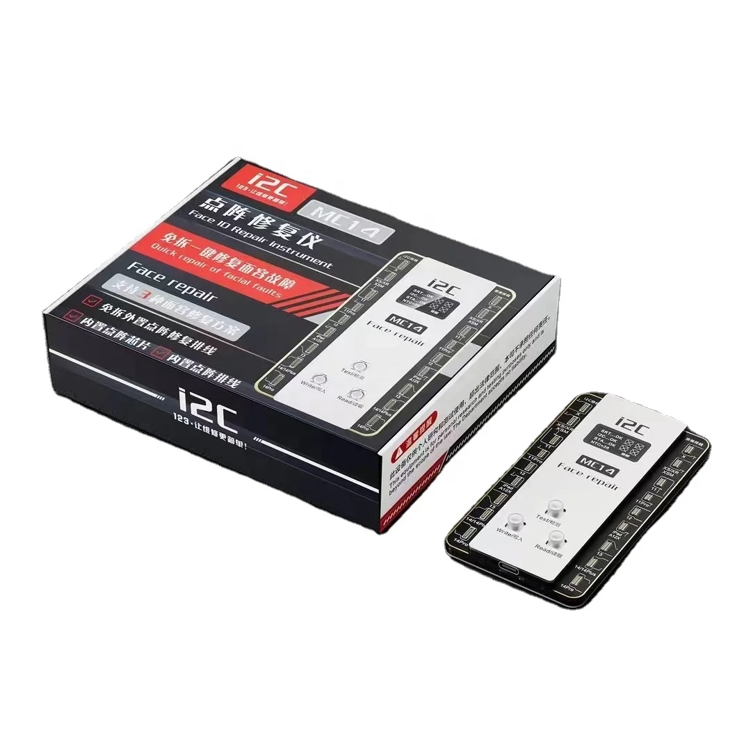 I2C MC14 Dot Matrix Repair Device Face ID Programmer for iPhone No Soldering Lattice Flex Cable Mobile Phone Application
I2C MC14 Dot Matrix Repair Device Face ID Programmer for iPhone No Soldering Lattice Flex Cable Mobile Phone Application