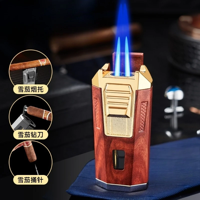 Dual-fire Direct-fire Windproof Cigar Lighter, Multifunctional High-end Durable Metal Inflatable Lighter Men's Gift
Dual-fire Direct-fire Windproof Cigar Lighter, Multifunctional High-end Durable Metal Inflatable Lighter Men's Gift