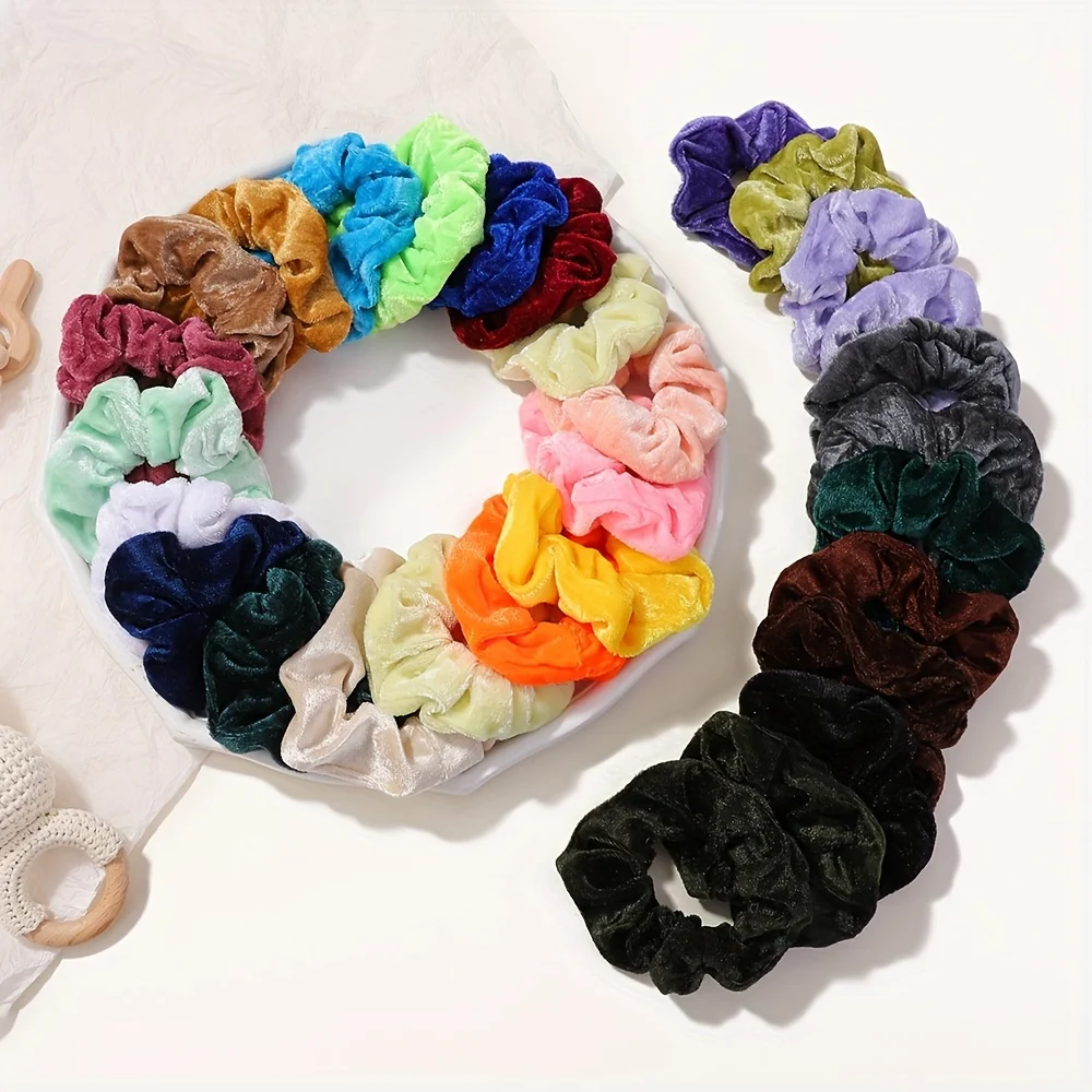 40 шт./пакет, случайный цвет, бархатные резинки для волос для женщин и девочек, эластичная резинка для волос, держатель для хвоста, повязка на голову, головной убор, аксессуары для волос
40 шт./пакет, случайный цвет, бархатные резинки для волос для женщин и девочек, эластичная резинка для волос, держатель для хвоста, повязка на голову, головной убор, аксессуары для волос