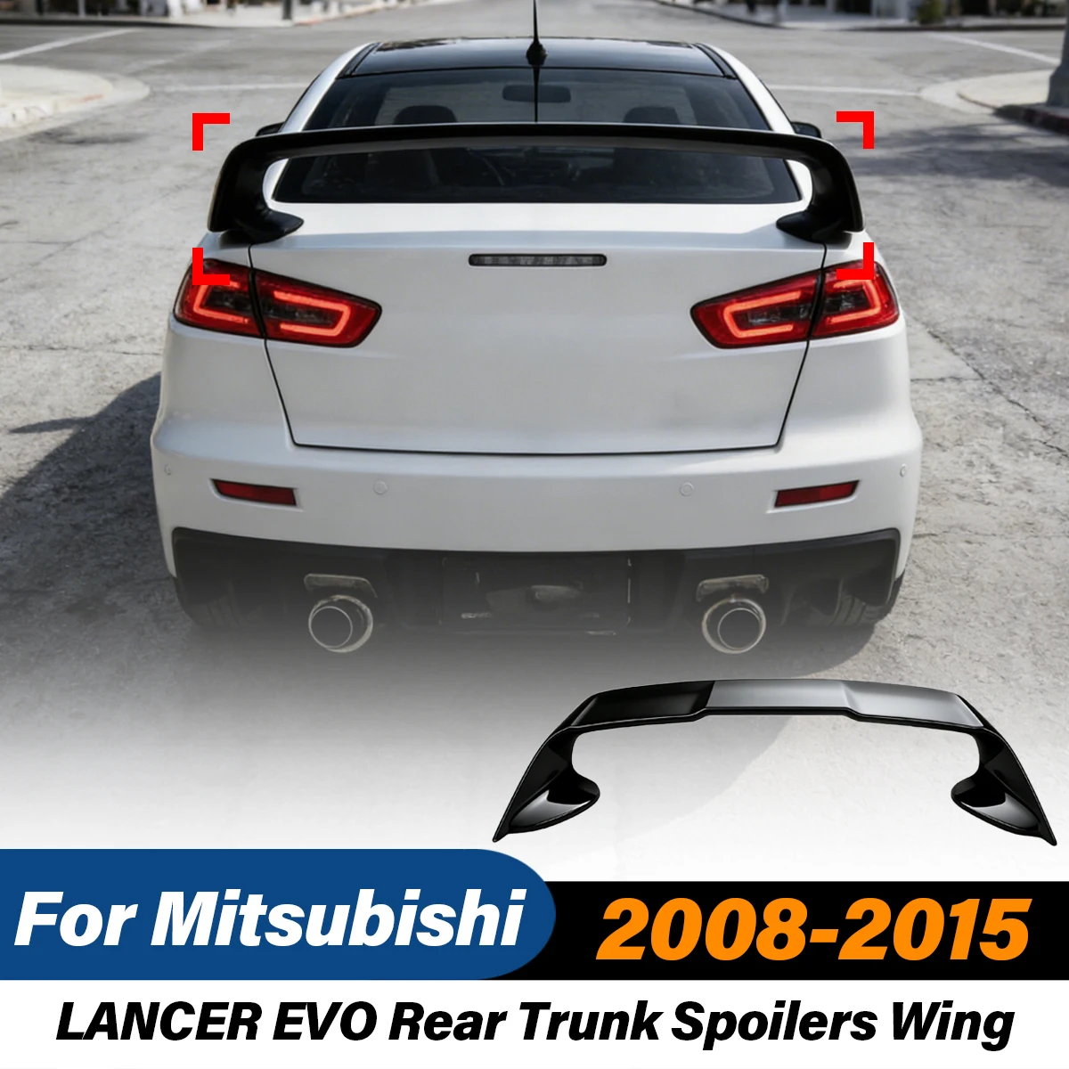 For Mitsubishi LANCER EVO 2008 2009 2010 2011 2012 2013 2014 2015 Car Rear Trunk Spoilers Wing ABS Spoiler Body Modification Kit
For Mitsubishi LANCER EVO 2008 2009 2010 2011 2012 2013 2014 2015 Car Rear Trunk Spoilers Wing ABS Spoiler Body Modification Kit