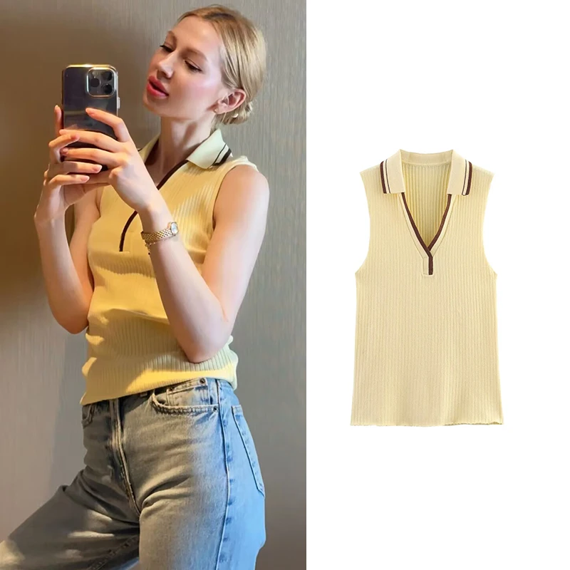 Women's Tops Summer 2025 New Chic Retro Elastic Slim Elegant Tank Top Women's Street Fashion Young Student Tops
Women's Tops Summer 2025 New Chic Retro Elastic Slim Elegant Tank Top Women's Street Fashion Young Student Tops
