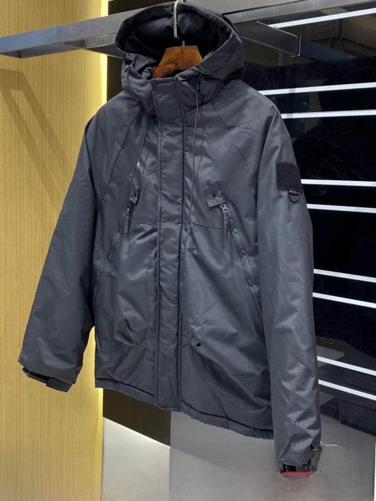 Outdoor Men's Thickened Warm Cotton Jacket Hooded Windproof Workwear with Big Pockets Casual Youth Style Polyester Fiber
Outdoor Men's Thickened Warm Cotton Jacket Hooded Windproof Workwear with Big Pockets Casual Youth Style Polyester Fiber