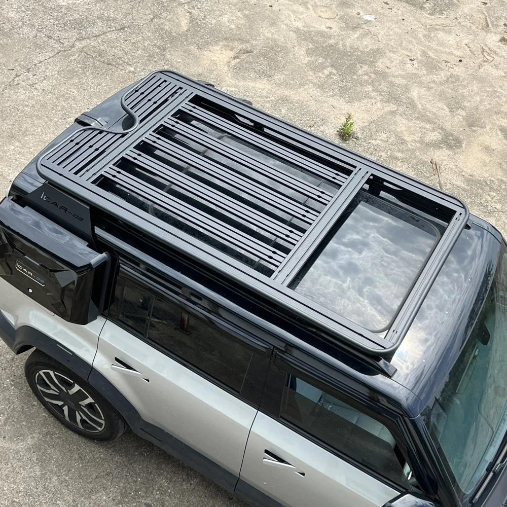 Alloy Steel Car Roof Rack with Flat Roof Platform Basket Compatible with Chery ICAR 03 J6 2025
Alloy Steel Car Roof Rack with Flat Roof Platform Basket Compatible with Chery ICAR 03 J6 2025
