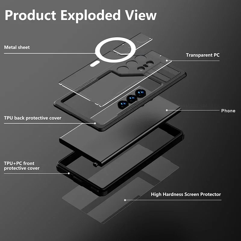 Водонепроницаемый чехол для телефона IP68 для Samsung Galaxy S24 Ultra S24 Plus, полная защита, плавание, дайвинг, водонепроницаемый чехол для телефона Fundas 
Водонепроницаемый чехол для телефона IP68 для Samsung Galaxy S24 Ultra S24 Plus, полная защита, плавание, дайвинг, водонепроницаемый чехол для телефона Fundas