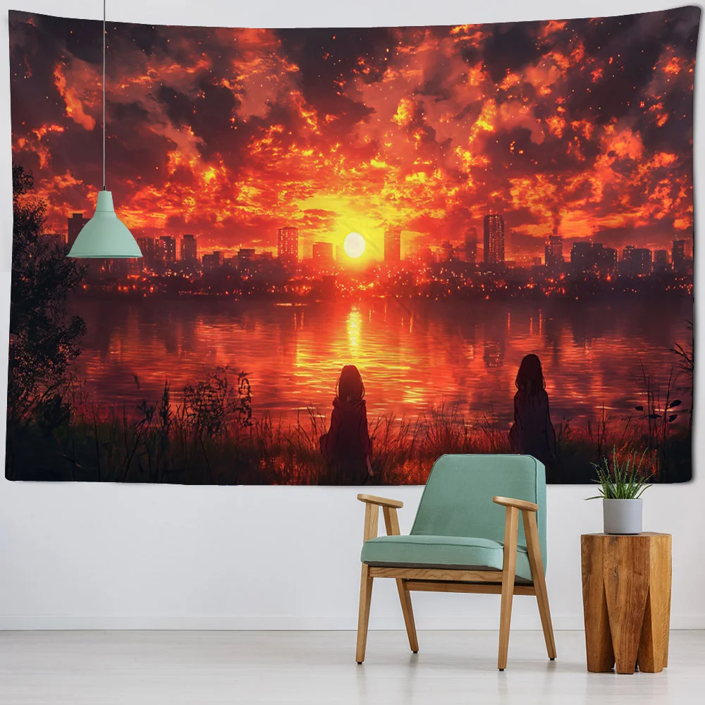 The most beautiful sunrise and sunset landscape tapestry wall hanging cloth home background wall poster aesthetic art decoration
The most beautiful sunrise and sunset landscape tapestry wall hanging cloth home background wall poster aesthetic art decoration