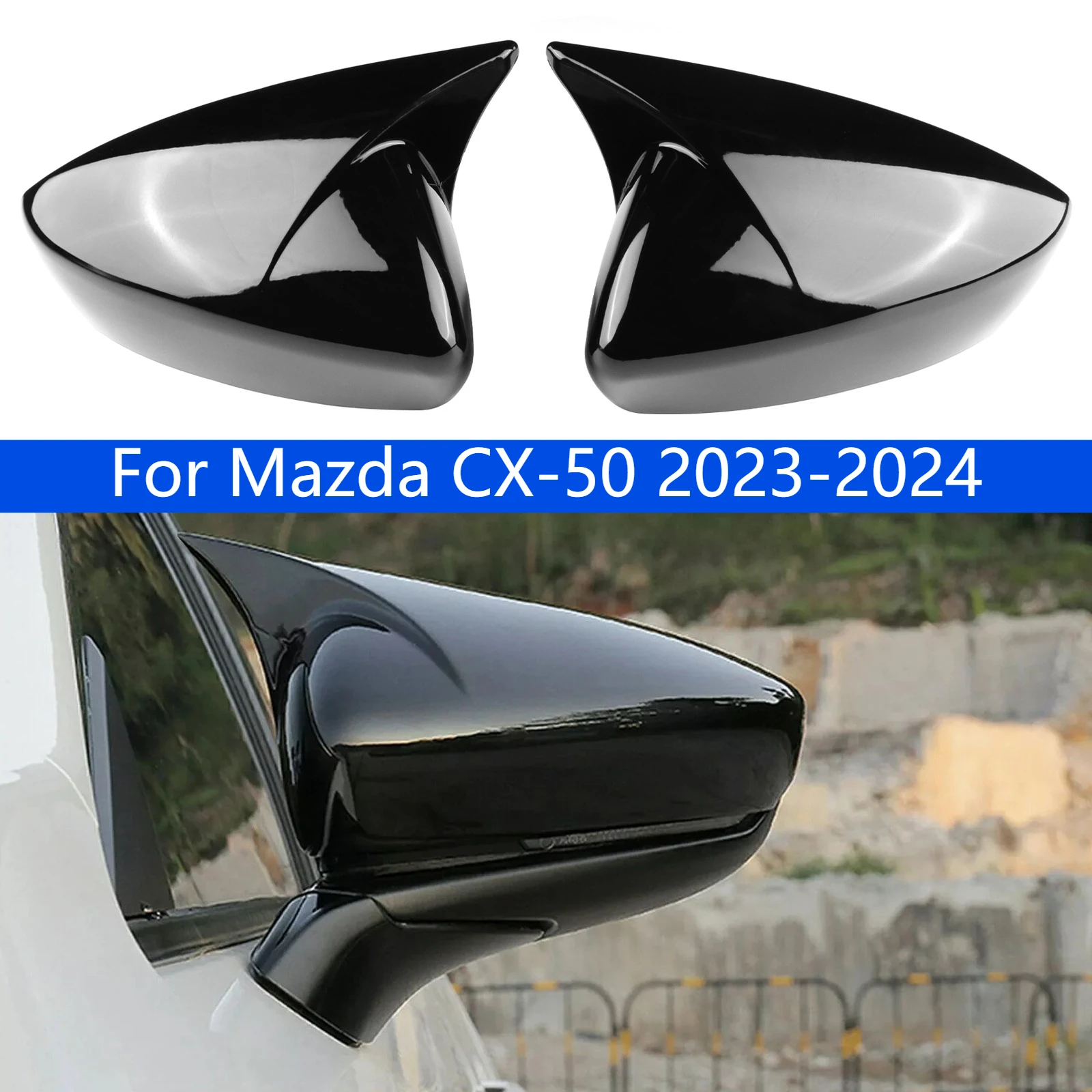 Gloss Black Rearview Mirror Cover Caps For Mazda CX-50 2023-2024 Anti-Scratch Protective Exterior Modification Car Accessories
Gloss Black Rearview Mirror Cover Caps For Mazda CX-50 2023-2024 Anti-Scratch Protective Exterior Modification Car Accessories