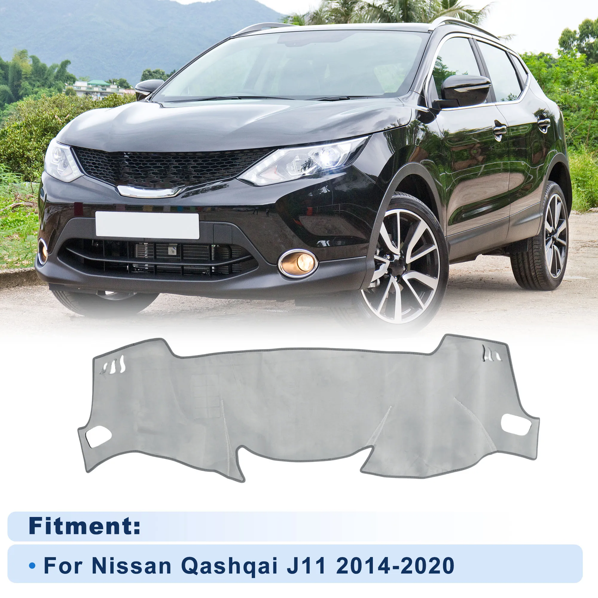 Накладка на приборную панель UXCELL для Nissan Qashqai J11 2014-2020 без HUD, фланелевая, серая, 1 комплект
Накладка на приборную панель UXCELL для Nissan Qashqai J11 2014-2020 без HUD, фланелевая, серая, 1 комплект