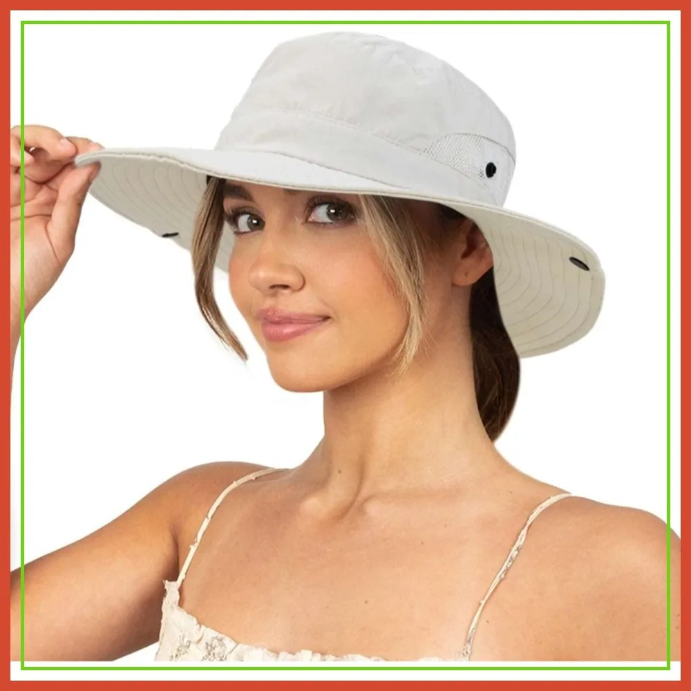 Women Sun Hat UV Protection Wide Brim Mesh Bucket Hat with Ponytail Hole Foldable Packable
Women Sun Hat UV Protection Wide Brim Mesh Bucket Hat with Ponytail Hole Foldable Packable