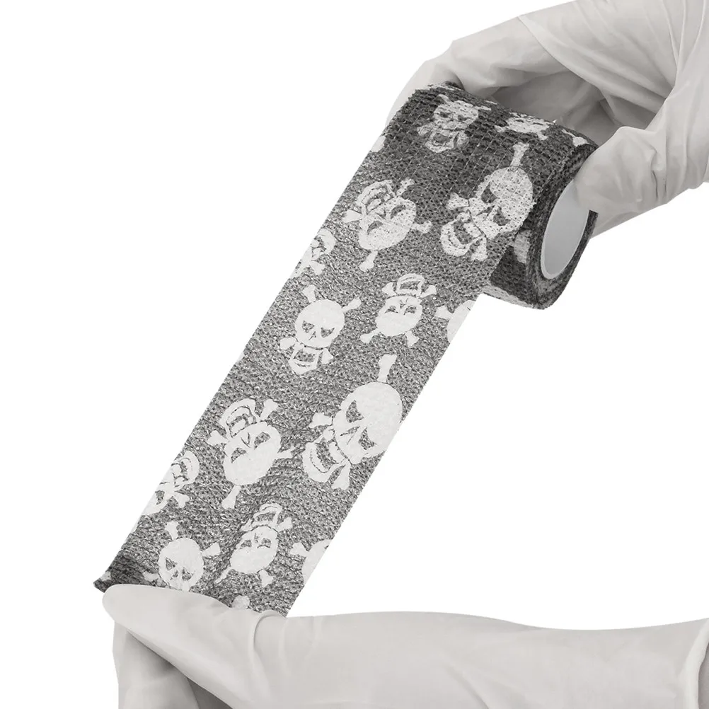 3pcs Skull Tattoos 5cm Non woven Self adhesive Elastic Wraps for Tattoo Machine Grip Ankle Wrist Finger
3pcs Skull Tattoos 5cm Non woven Self adhesive Elastic Wraps for Tattoo Machine Grip Ankle Wrist Finger