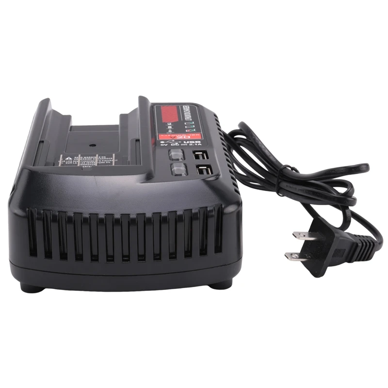 For 20V 2A Li-Ion Battery Charger CMCB102 Rechargeable Power Tool Lithium Battery Charger Dual USB US Plug
For 20V 2A Li-Ion Battery Charger CMCB102 Rechargeable Power Tool Lithium Battery Charger Dual USB US Plug