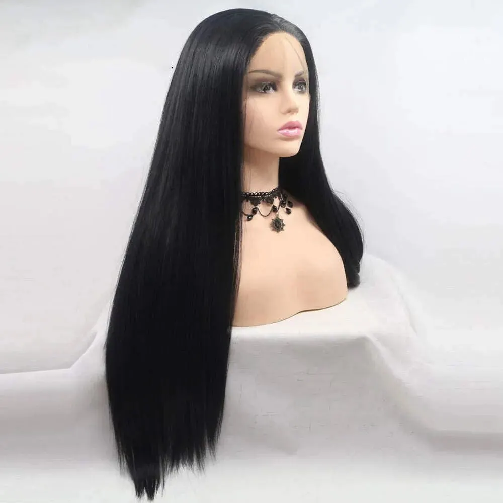Black Wigs Synthetic Black Lace Front Wigs Long Silky Straight Wigs Heat Resistant Fiber Hair Wigs 24"
Black Wigs Synthetic Black Lace Front Wigs Long Silky Straight Wigs Heat Resistant Fiber Hair Wigs 24"