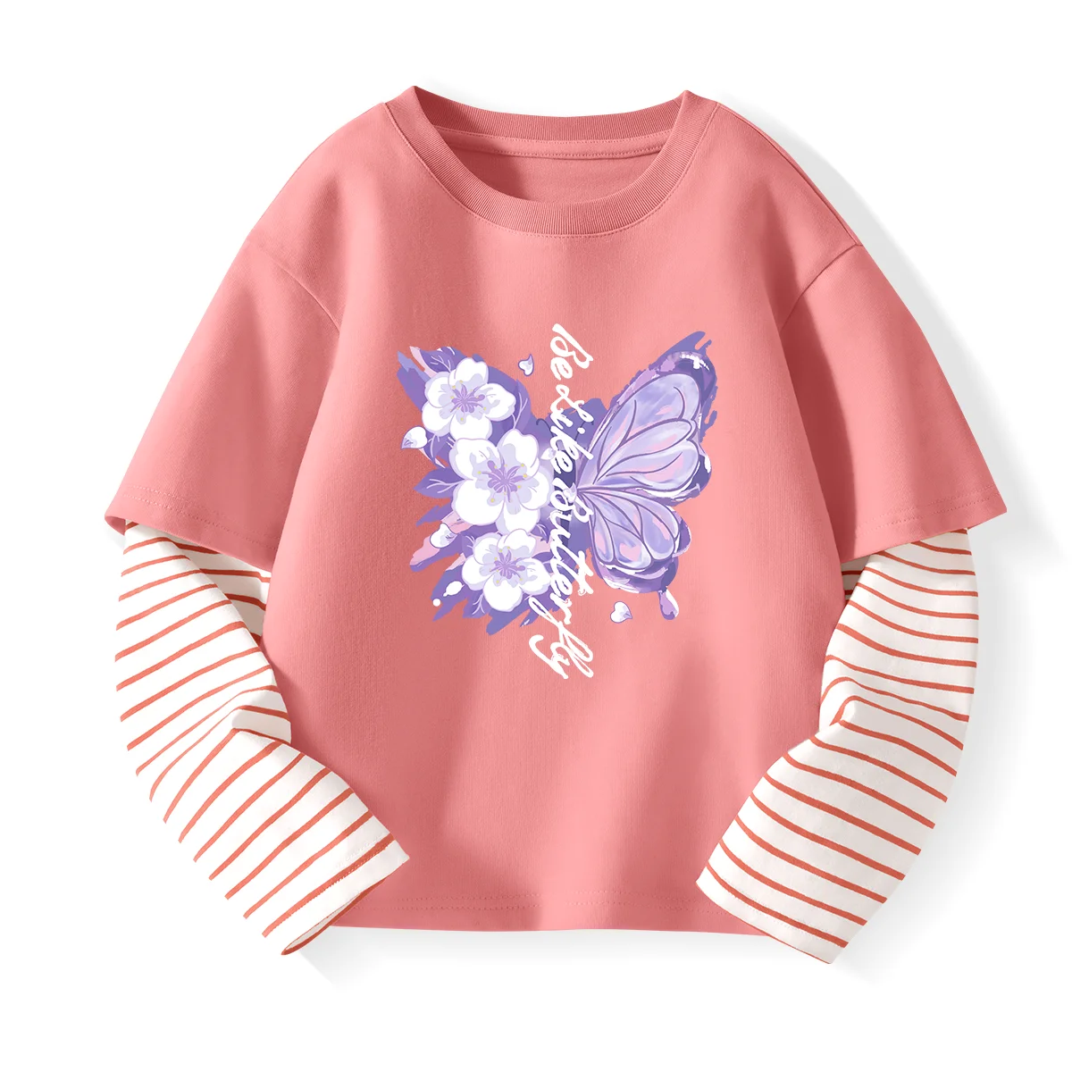 Flower Butterfly Children's Fake Two Cotton Long-sleeved T-shirts Pure Cotton Tops Boys And Girls Spring And Autumn Long-sleeved
Flower Butterfly Children's Fake Two Cotton Long-sleeved T-shirts Pure Cotton Tops Boys And Girls Spring And Autumn Long-sleeved