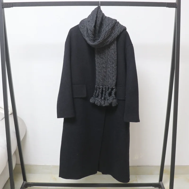 2026 Double-Faced Wool Coat with Scarf New Women's Medium-Length Wool Jacket for Warmth and Elegance Blends Coat
2026 Double-Faced Wool Coat with Scarf New Women's Medium-Length Wool Jacket for Warmth and Elegance Blends Coat