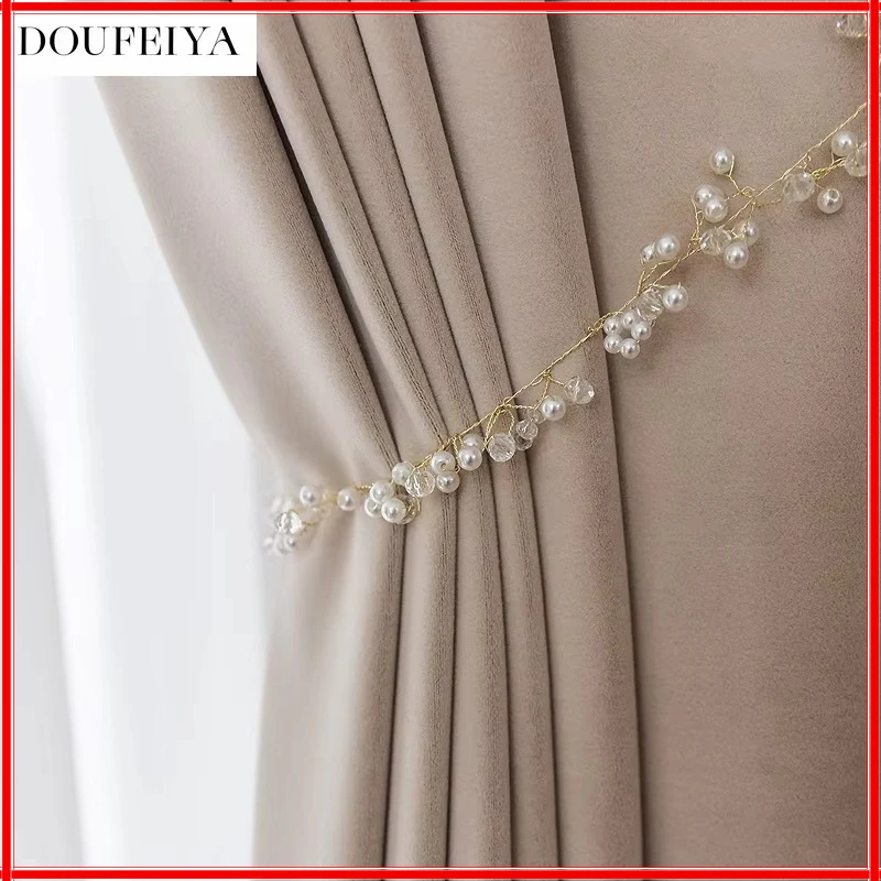 Modern Beige Velvet Curtains for Living Room Bedroom Dining Blackout Custom Door Window Decor Thicken Elegant Tulle Luxury
Modern Beige Velvet Curtains for Living Room Bedroom Dining Blackout Custom Door Window Decor Thicken Elegant Tulle Luxury