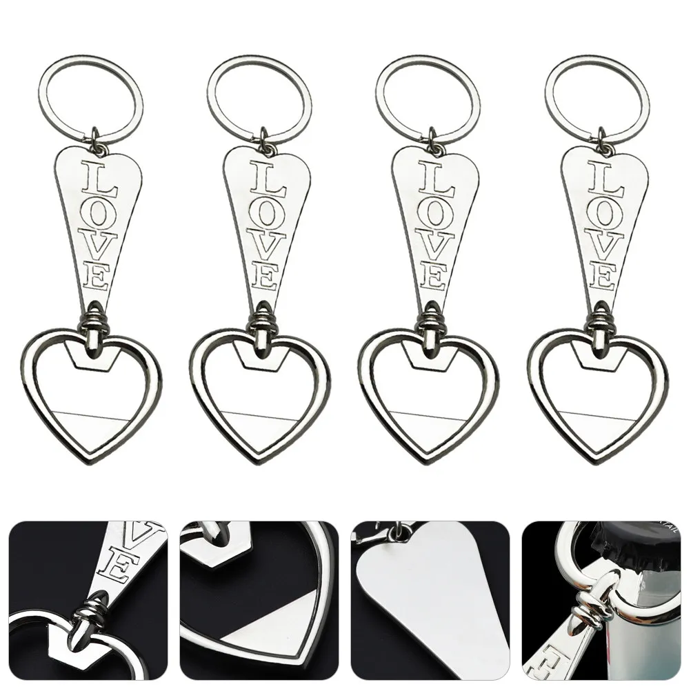 4Pcs Heart Shaped Bottle Opener Keychains Special Design Easy Openers for Beer Bottles Home Kitchen Travel Bar Drink Openers
4Pcs Heart Shaped Bottle Opener Keychains Special Design Easy Openers for Beer Bottles Home Kitchen Travel Bar Drink Openers