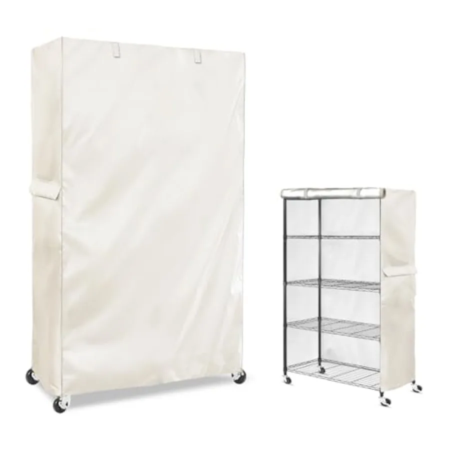 Heavy-Duty Waterproof Wire Shelf Cover, Garage Storage Shelving Protector, Universal Fit 48 x 18 x 72 Inch Rack Covers with 1"
Heavy-Duty Waterproof Wire Shelf Cover, Garage Storage Shelving Protector, Universal Fit 48 x 18 x 72 Inch Rack Covers with 1"