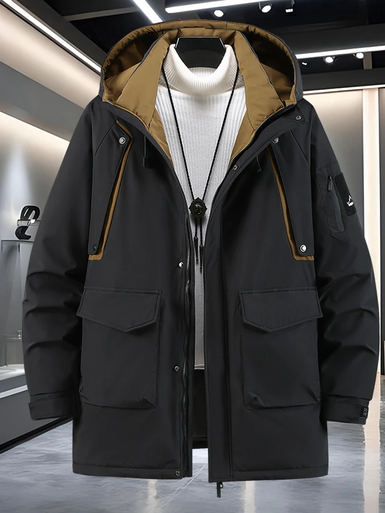 Мужская утепленная зимняя куртка большого размера из хлопка, свободного кроя, теплая, морозостойкая, для суровых зим, стеганая, очень большого размера
Мужская утепленная зимняя куртка большого размера из хлопка, свободного кроя, теплая, морозостойкая, для суровых зим, стеганая, очень большого размера