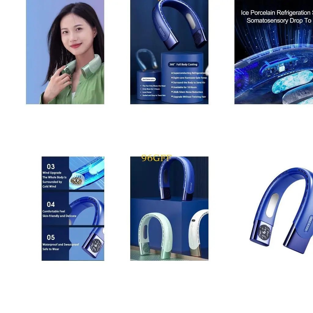 96GF Portable Neck Fans Rechargeable Hanging Neck Fan Bladeless Sports Fan Leafless
96GF Portable Neck Fans Rechargeable Hanging Neck Fan Bladeless Sports Fan Leafless