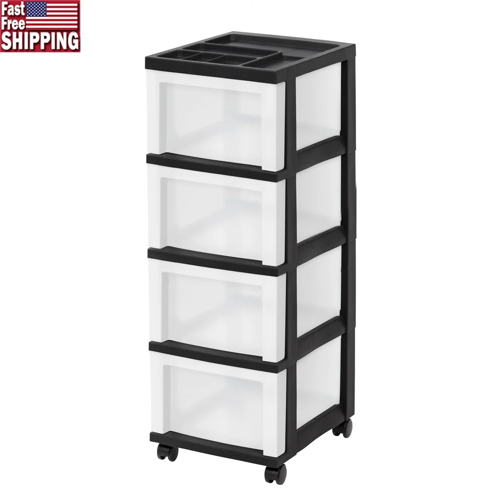 4-Drawer Narrow Plastic Storage Cart with Organizer Top Office Craft Supplies Easy Mobility and Space Saving Solution
4-Drawer Narrow Plastic Storage Cart with Organizer Top Office Craft Supplies Easy Mobility and Space Saving Solution