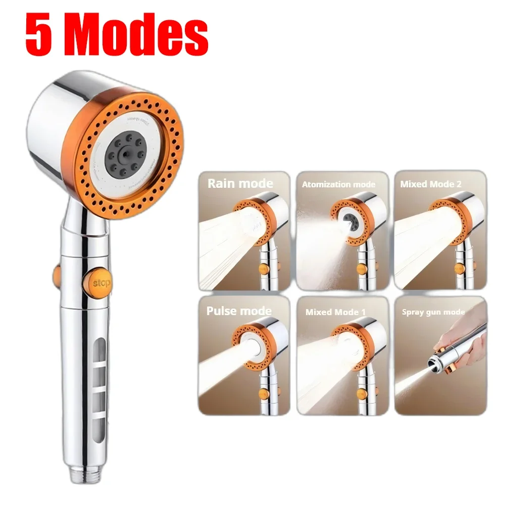 5 Modes Bathroom Shower Head Portable High Pressure Powerful Rain ShowerHead Explosion-proof and Drop-proof Universal Shower Set
5 Modes Bathroom Shower Head Portable High Pressure Powerful Rain ShowerHead Explosion-proof and Drop-proof Universal Shower Set
