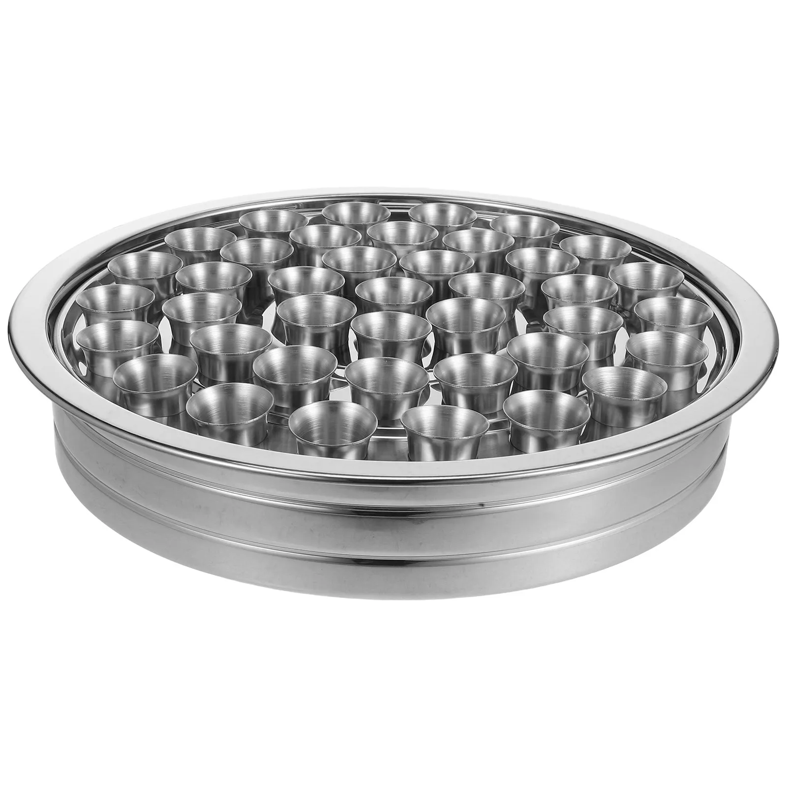 1Set Stainless Steel Communion Tray with 40 Cups Bread Plate Stackable Communion Service Church Holy Tableware Supplies
1Set Stainless Steel Communion Tray with 40 Cups Bread Plate Stackable Communion Service Church Holy Tableware Supplies
