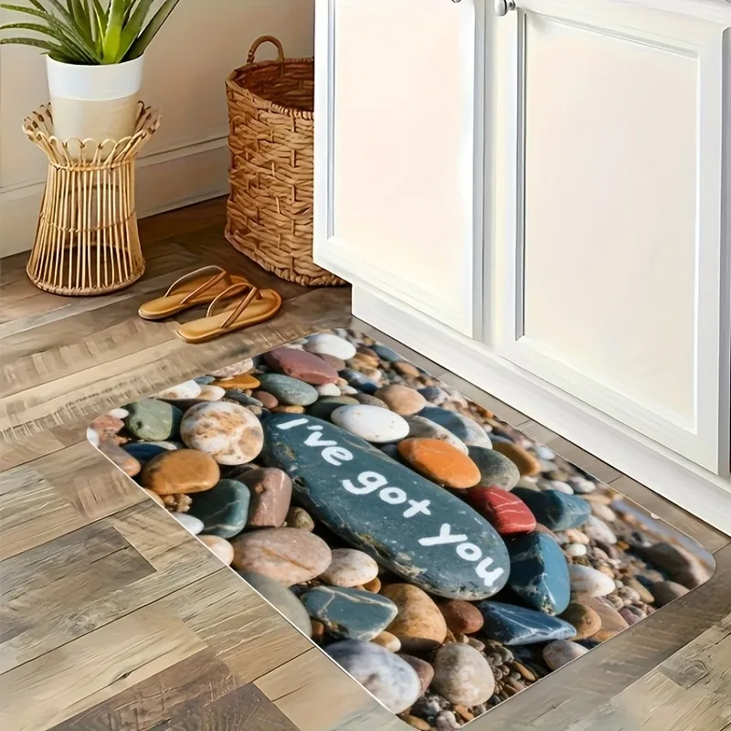 1PC Message & Colorful Stones Kitchen Rug Non-Slip Door Mat Pop design Bathroom Rug Bath Mat Carpet for Home Sink Laundry Decor
1PC Message & Colorful Stones Kitchen Rug Non-Slip Door Mat Pop design Bathroom Rug Bath Mat Carpet for Home Sink Laundry Decor